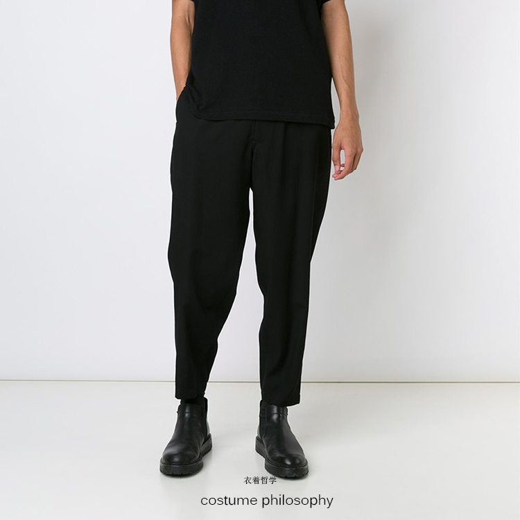 山本耀司风格yohji yamamoto男休闲裤 修身 定制款