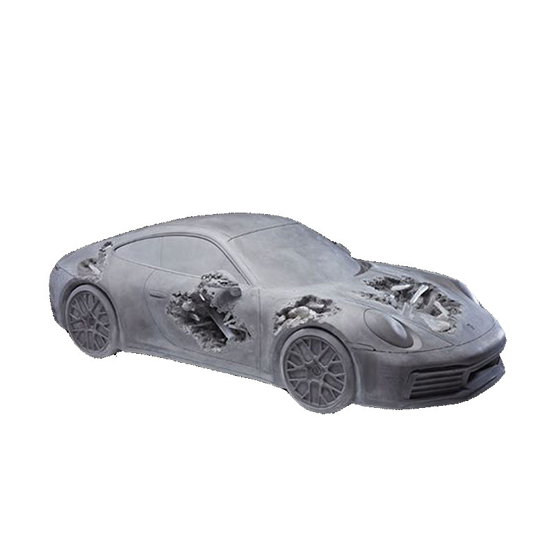danielarsham水晶保时捷911pyriteerodedporsche汽车模型摆件摆件