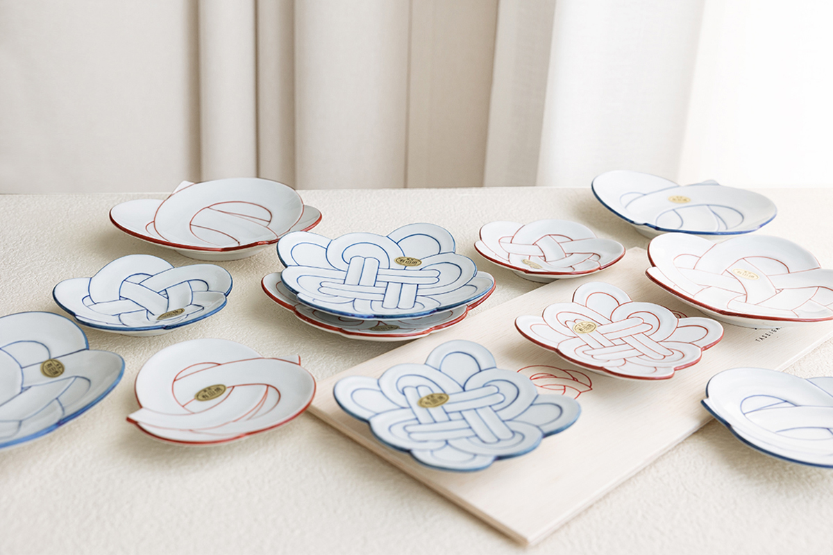 日本进口有田烧田清窑手绘吉祥盘子日式点心碟子盘