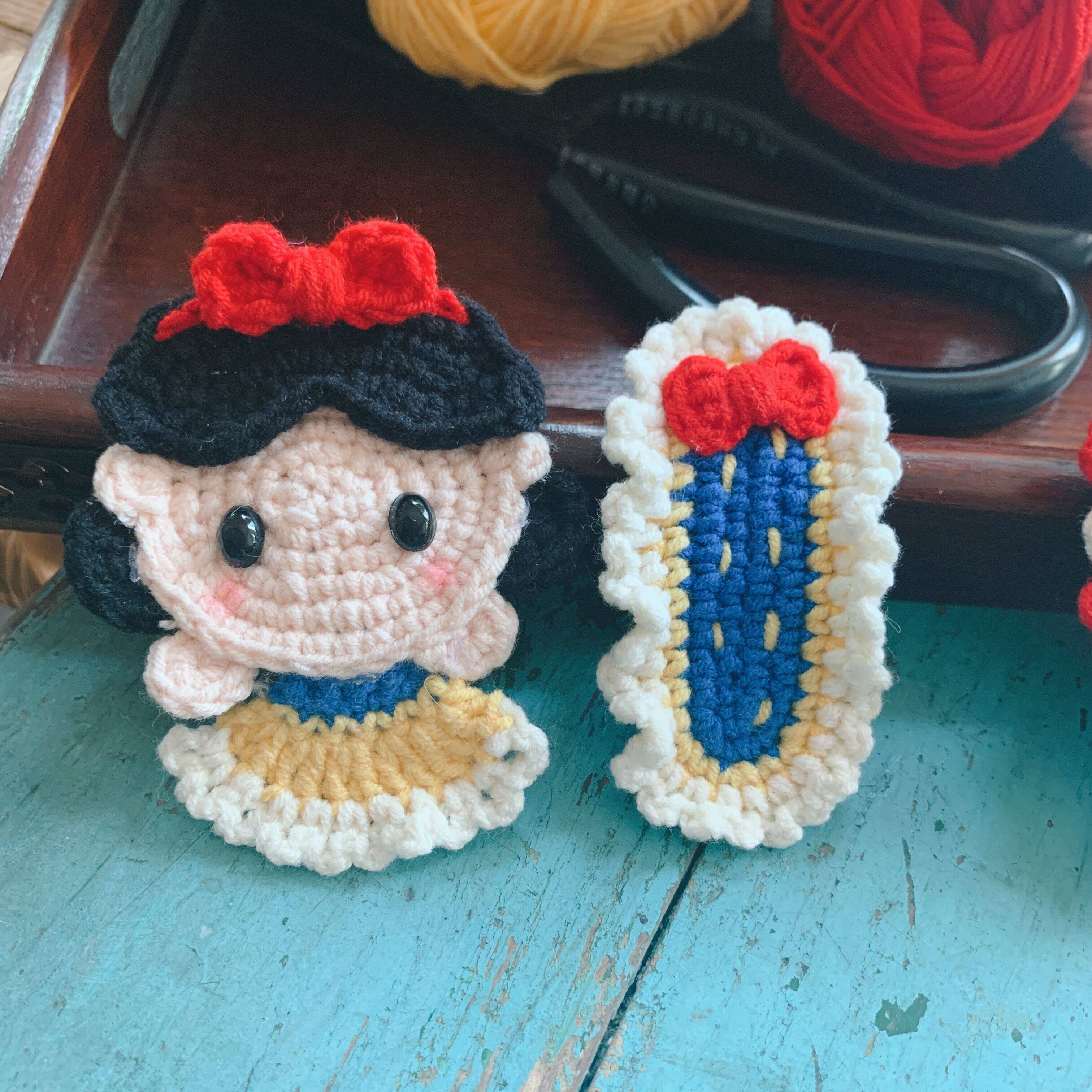 白雪公主出逃发夹 纯手工编织 diy 材料包 女朋友闺蜜礼物