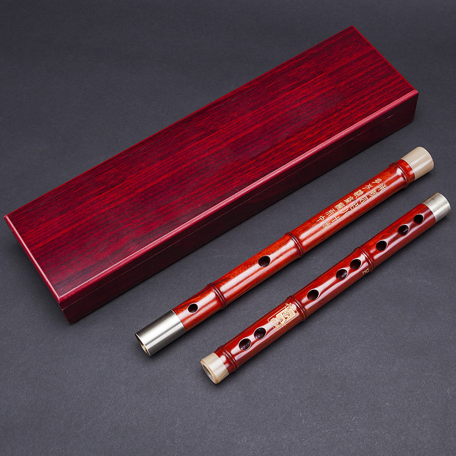 牧童新品小叶紫檀典藏演奏笛子乐器专业高档吹奏玩具