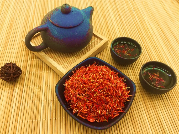 新疆红花特级正品泡脚泡酒泡茶中药材艾叶红花茶草红花500克包邮