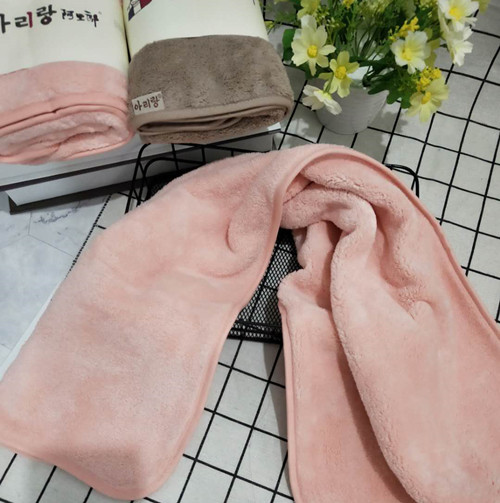 毛巾韩国进口阿里郎珊瑚瑚绒家用单块软毛面巾毛巾