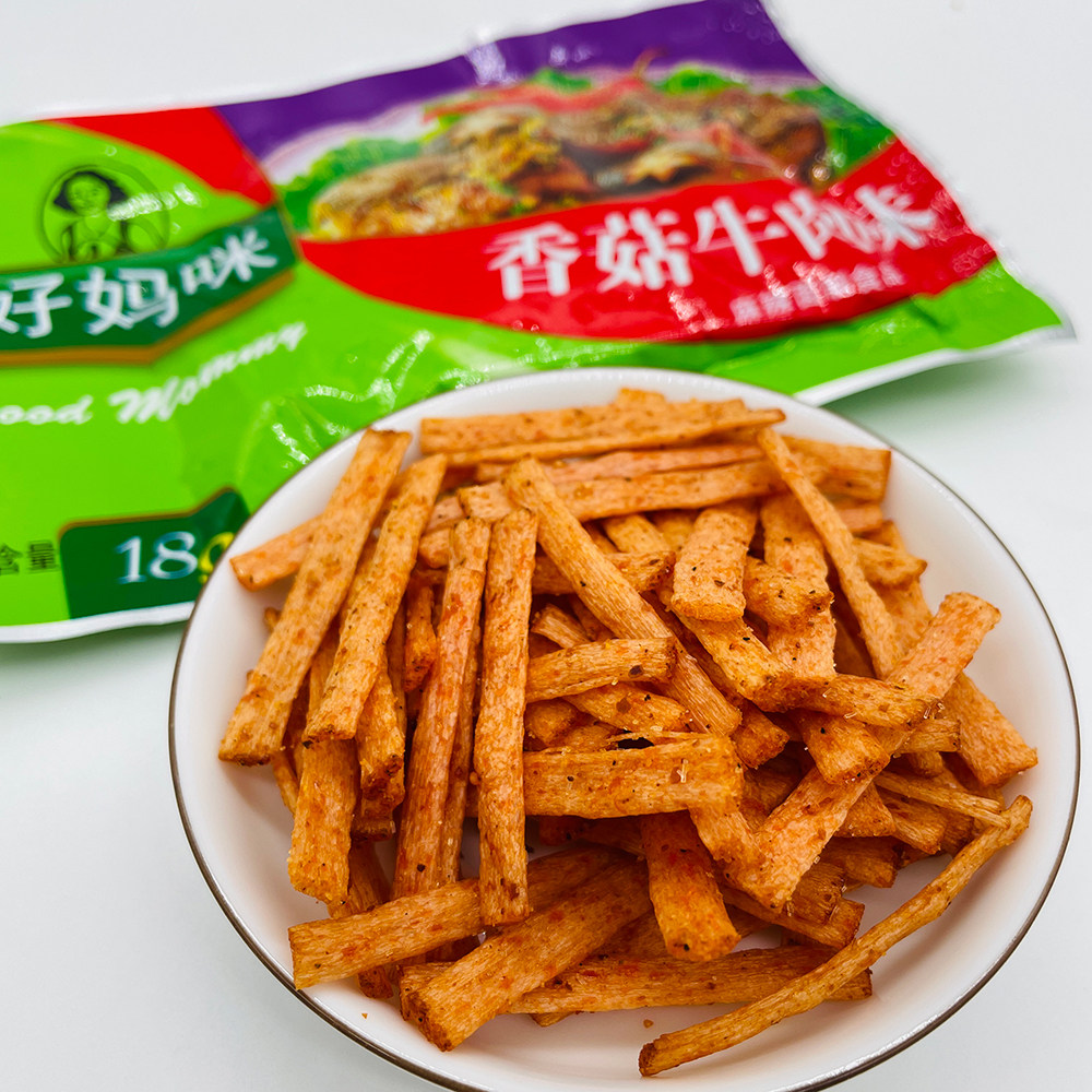 麻辣新东光好妈咪香菇牛肉面筋小辣条网红辣条零食面筋制品