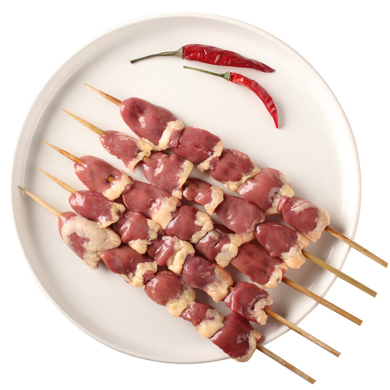 鸡心5串烧烤食材羊肉串烤肉腌制半成品北京户外生鸡肉