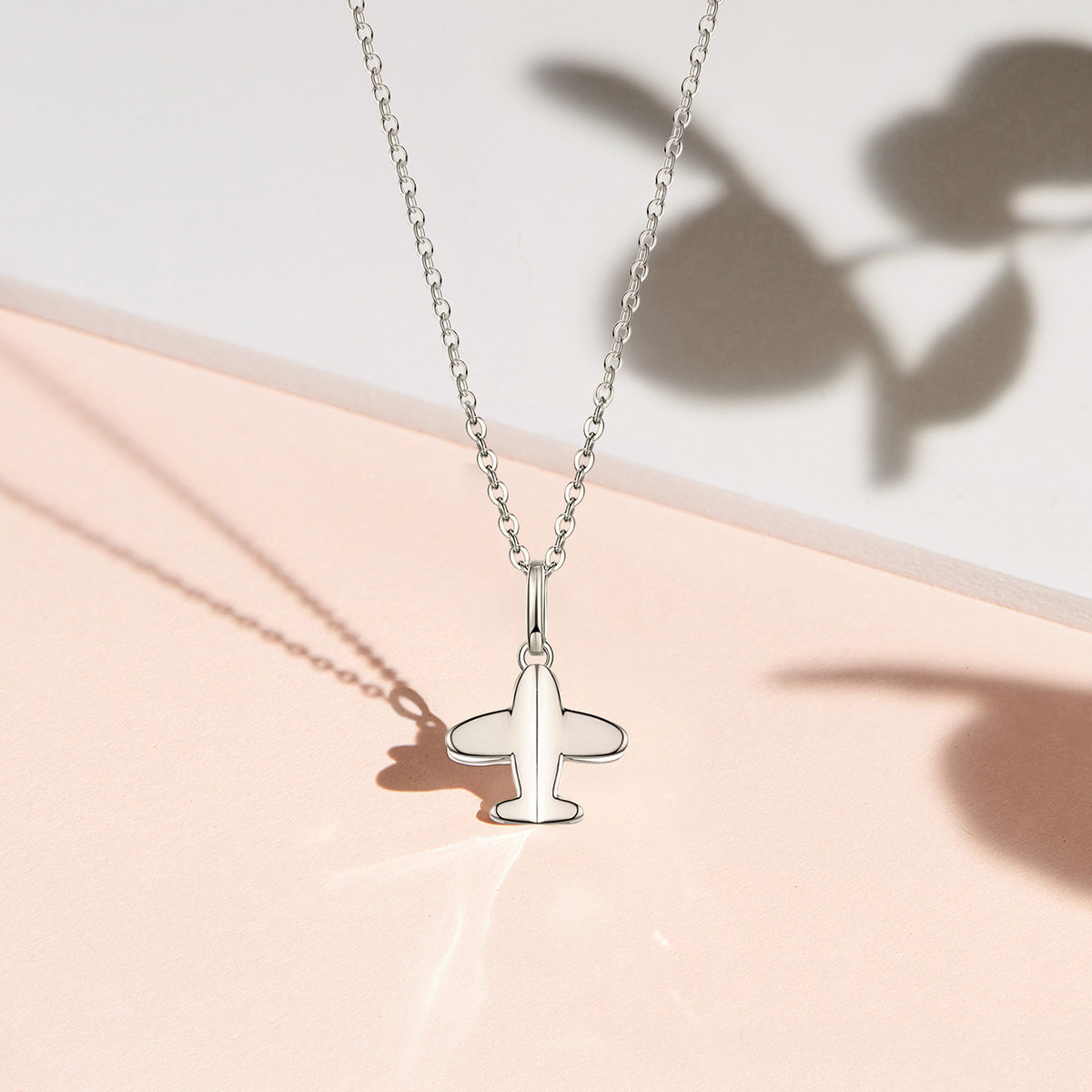 fanci 范琦 pt950飞机铂金项链女白金小众 锁骨链正品吊坠送女友