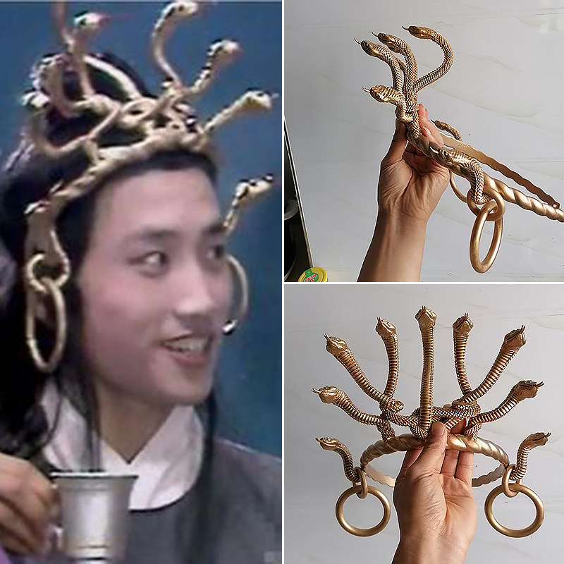 人物古装神话话剧西游记妖怪九头鸟头饰头冠影视剧发饰