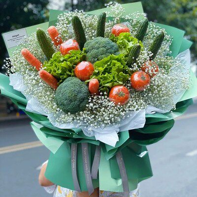 创意蔬菜水果花束鲜花速递同城深圳广州南宁武汉成都鲜花速递同城