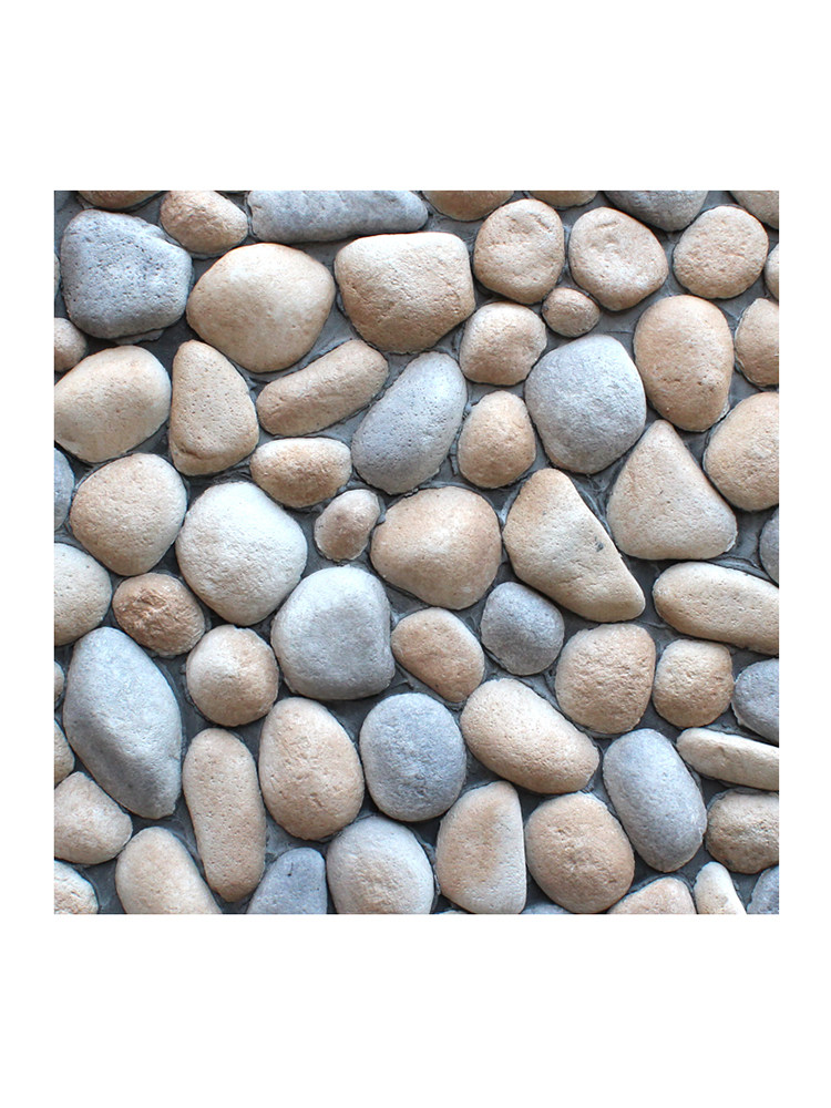 河卵石鹅卵石花坛别墅文化石外墙砖仿古砖室外围墙背景墙瓷砖8086