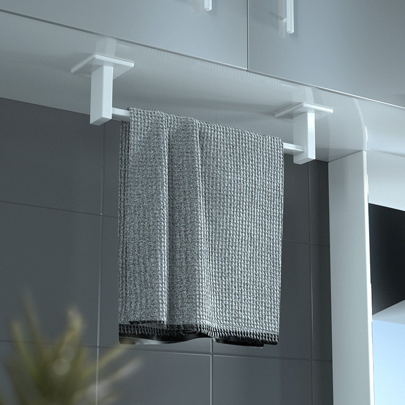 毛巾毛巾架架子打孔卫生间挂架置物架浴室凉晾杆小毛巾挂