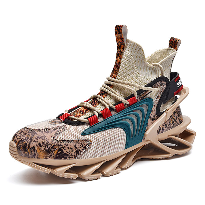 官方正品国潮鸿星尔勊男鞋减震刀锋鞋子国风酷炫运动鞋奇弹跑步鞋