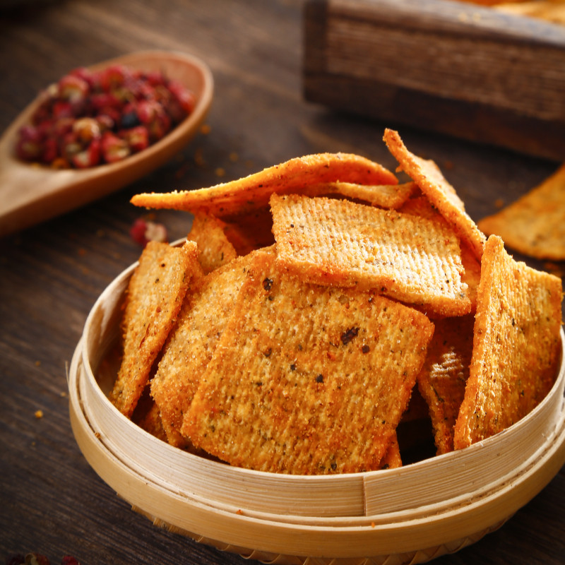 3袋装韩麻麻花椒锅巴手工休闲零食