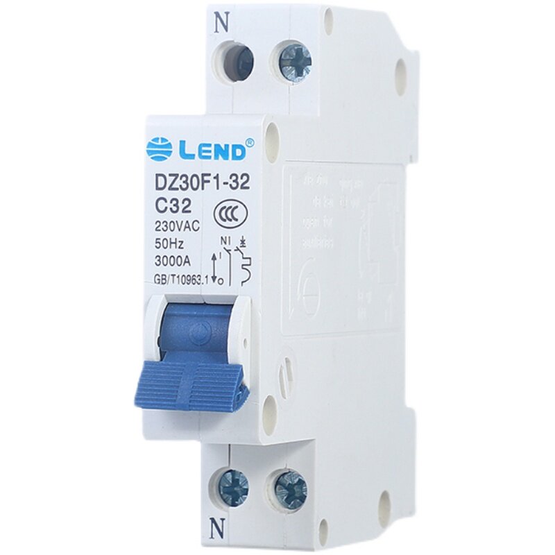 空气开关1p n双进双出单片断路器c6a10a16a25a32a家用空开空气开关