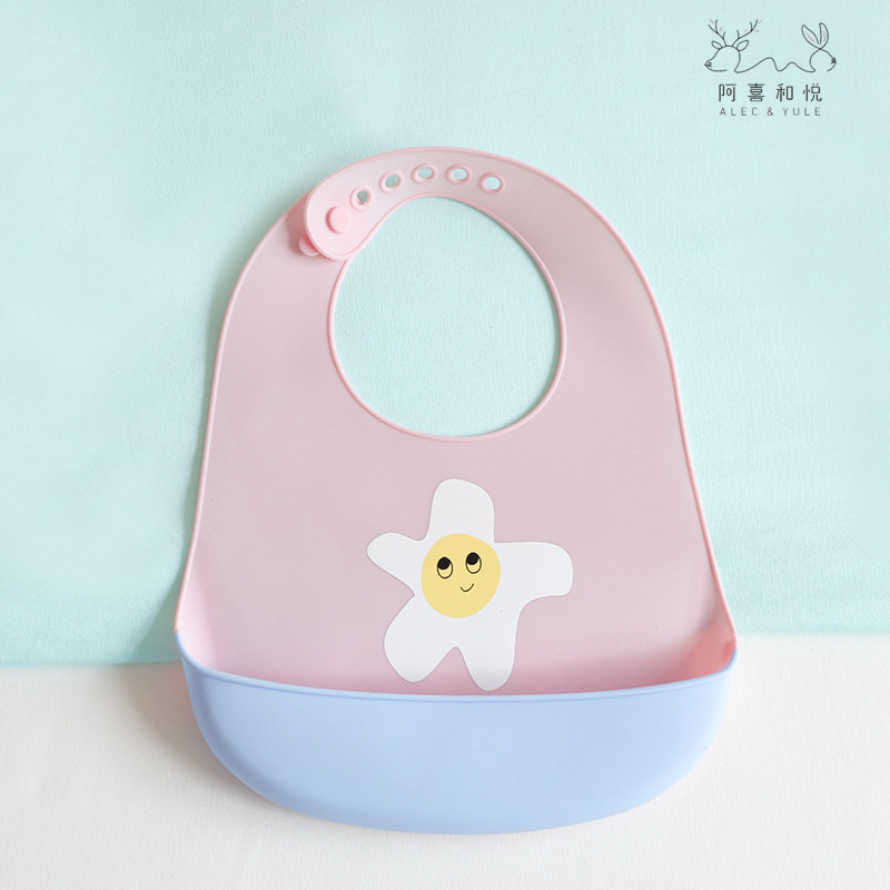 硅胶小饭新款宝宝婴儿儿童围嘴立体免洗防水小围嘴