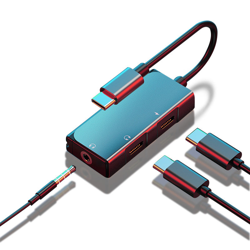 ipadpro2020耳机转接头平板2018款电竞游戏吃鸡ipadair4耳机转换器