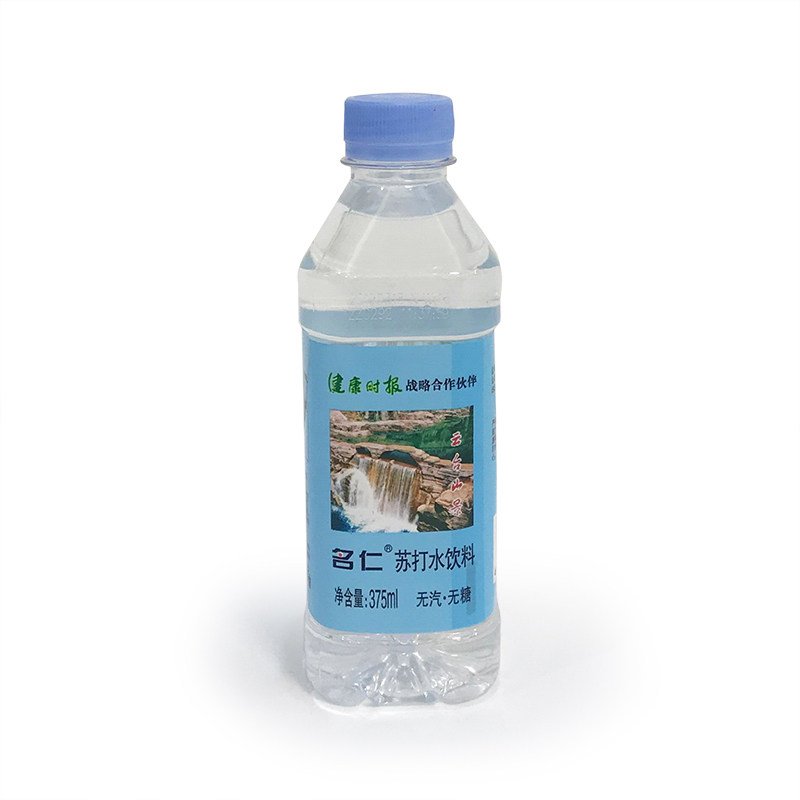 2020年新货名仁苏打水 无糖无气弱碱性苏打水饮料 整箱375ml*24瓶