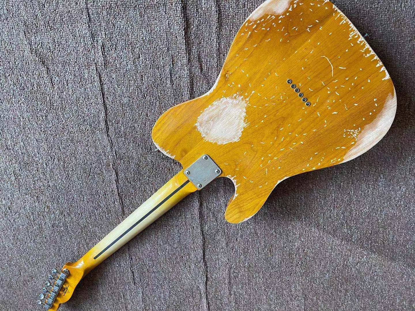 芬达tele吉他枫木指板手工做旧guitar可按要求吉他电吉他