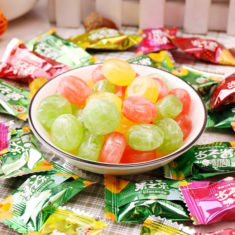 喔喔果之乐水果硬糖108g网红小零食结婚喜糖儿童糖果