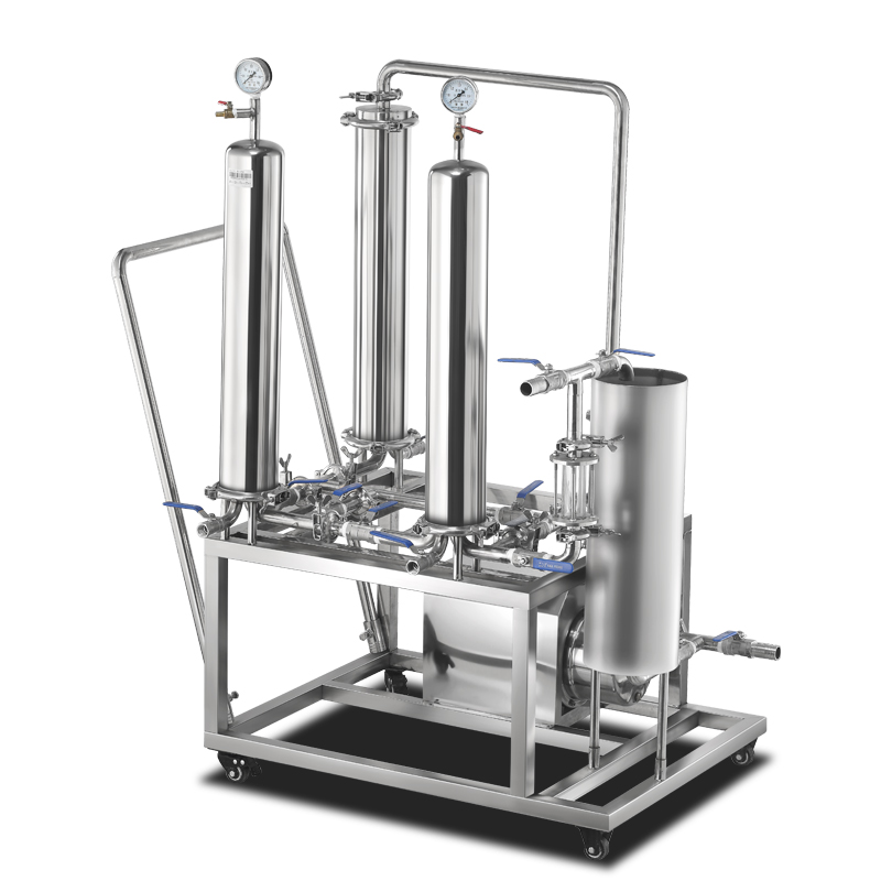 白酒过滤器工业业大流量精密滤芯酒精不锈钢全自动滤酒器