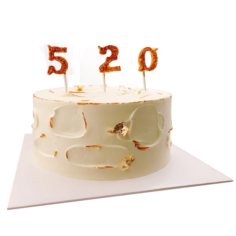 重庆同城配送新鲜表白纪念日白金七夕情人节动物新鲜蛋糕