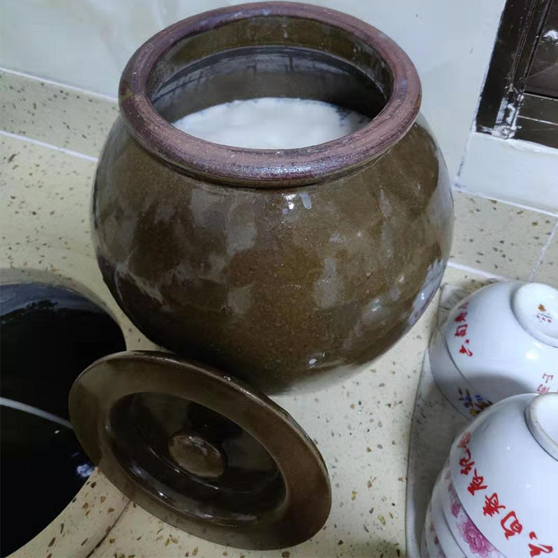 猪油罐子中式陶瓷老式耐高温家用厨房带盖大容量油壶