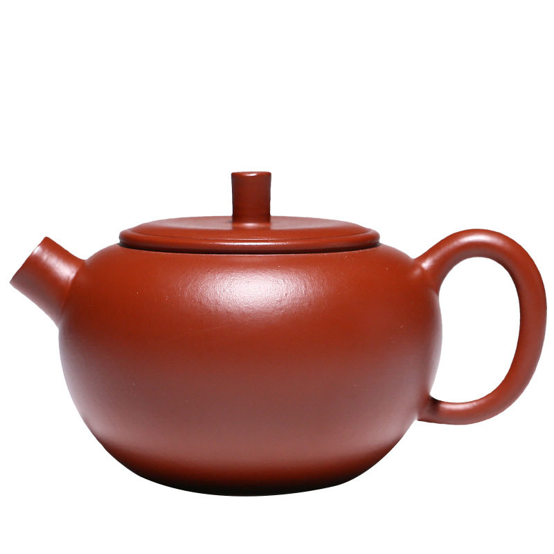 大炮紫砂壶沈丹手工苹果原矿朱泥大红袍中式泡茶茶壶