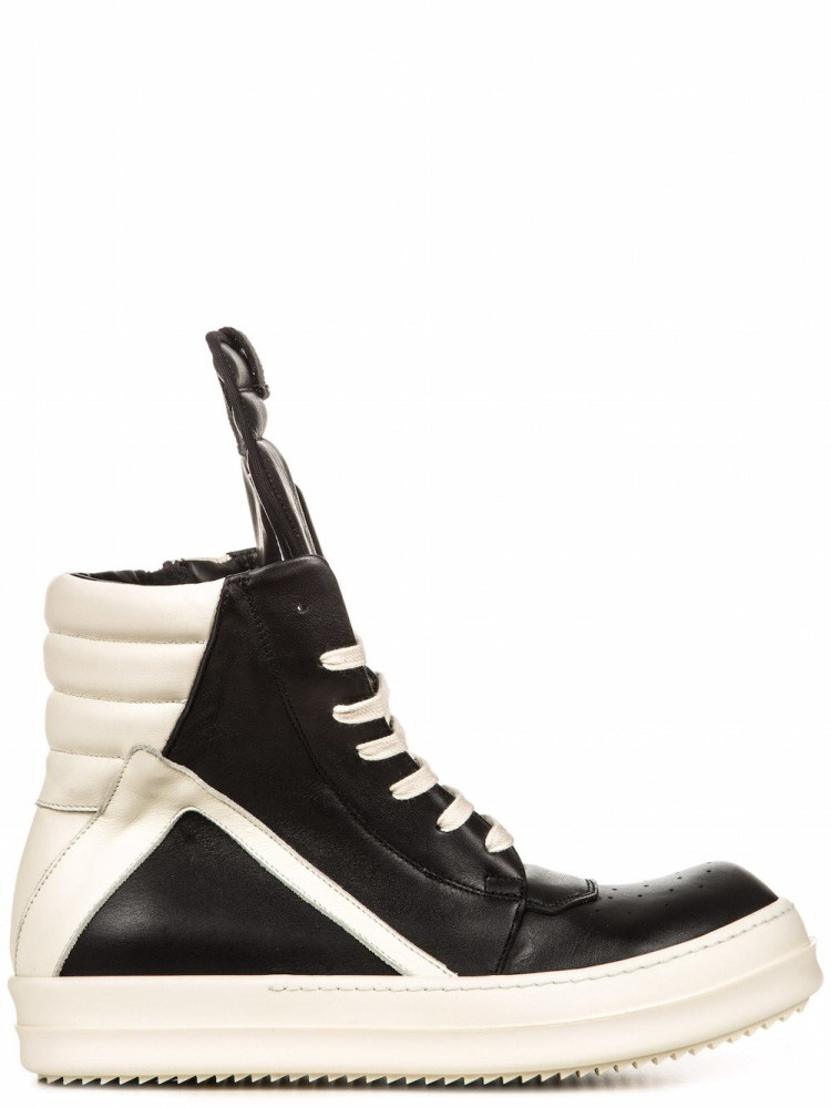 rickowens主线经典三角黑白高帮鞋