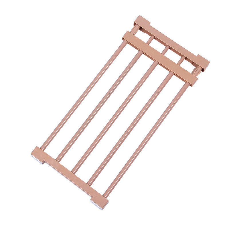 衣柜收纳分层隔板厨房免钉置物架橱柜浴室可伸缩分隔层架宿舍神器