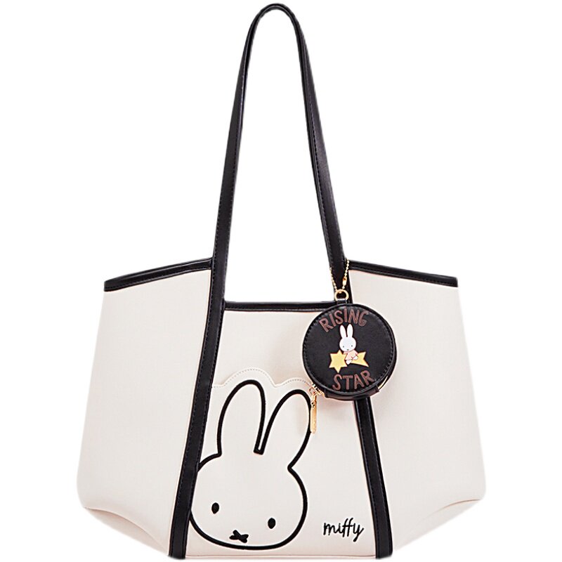 米菲托特2021新款秋冬包包可爱大容量时尚白发托特包