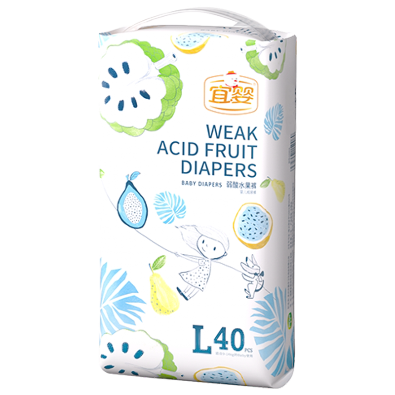 宜婴弱酸水果裤超薄透气尿不湿 - 淘乐搜