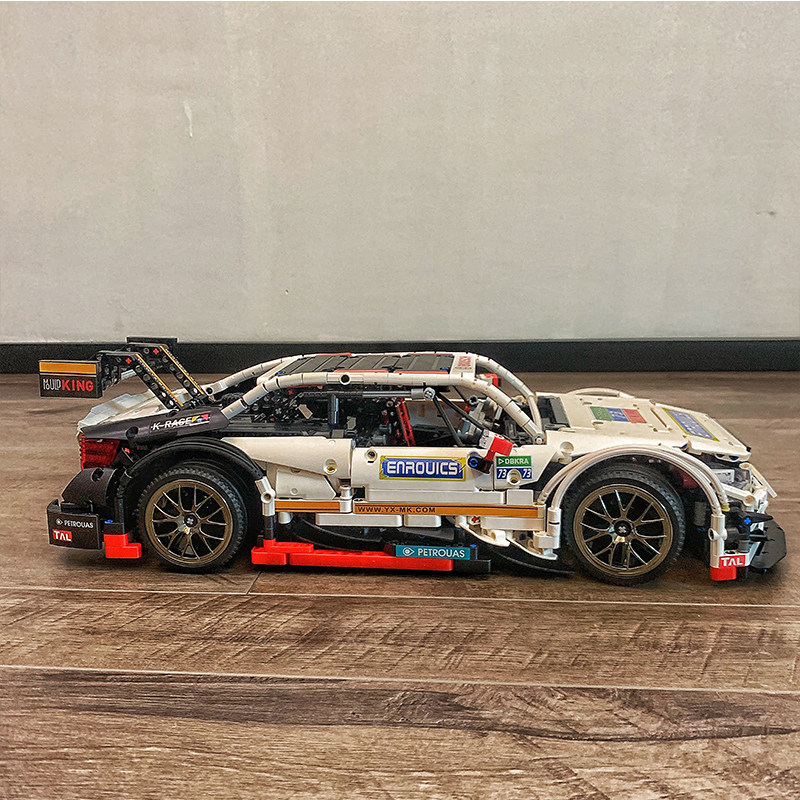 乐高moc汽车模型奔驰c63白色车模成年人高难度拼装建构