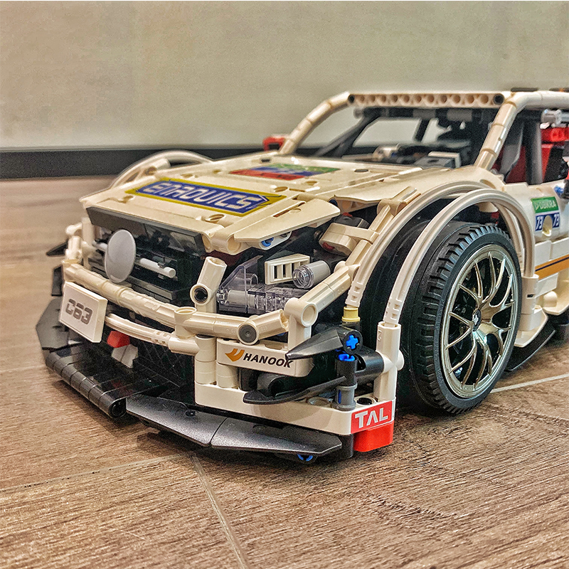 乐高moc汽车模型奔驰c63白色车模成年人高难度拼装建构