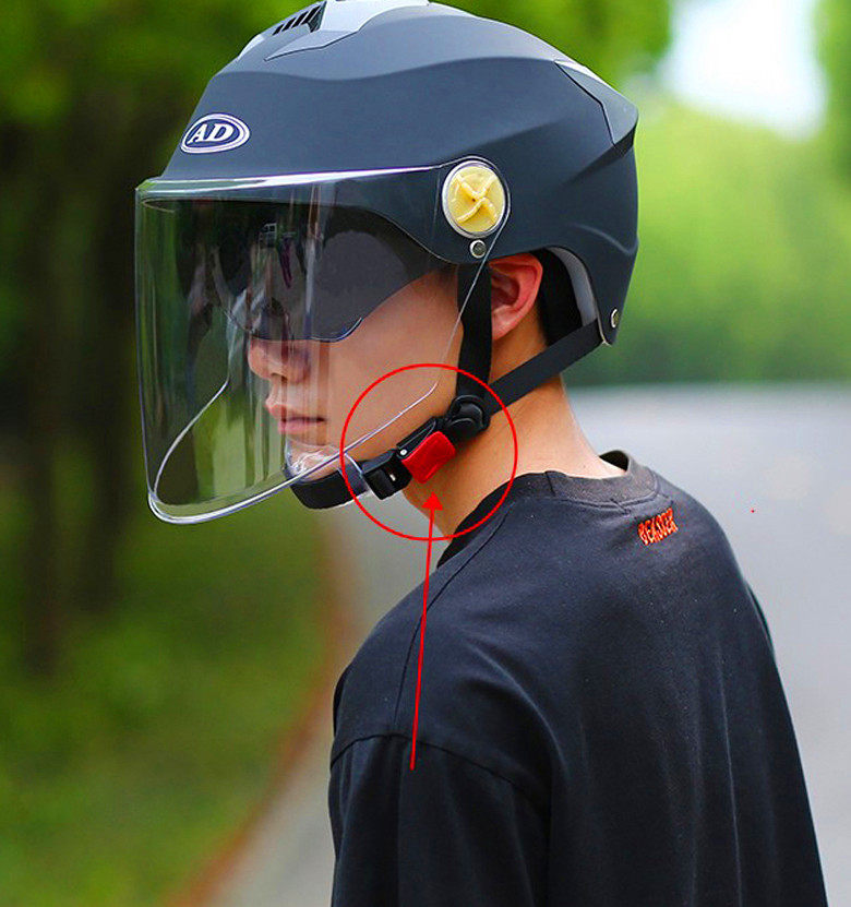 头盔帽带电动摩托车卡扣安全帽扣子插销绳子带子电动车头盔