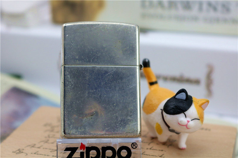 05年二手镀银蚀刻侧标埃及壁画zippo打火机正品zippo