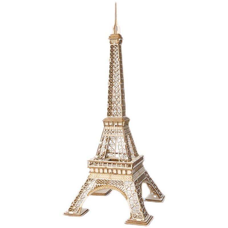 埃菲尔铁塔模型拼装手工diy儿童玩具3d木质立体拼图其他手工制作