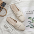 2021 Summer New Girl Heart Is Incompatible With Lazy Net Red Baotou Semi-slip Shoes Women's Flat Wear Fashion 2021 Summer New Girl Heart Is Incompatible With Lazy Net Red Baotou Semi-slip Shoes Women's Flat Wear Fashion
