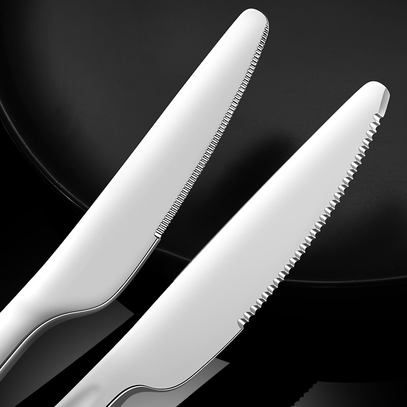 西餐牛排刀叉餐刀圆头刀家用刀具锋利不锈钢西餐刀具