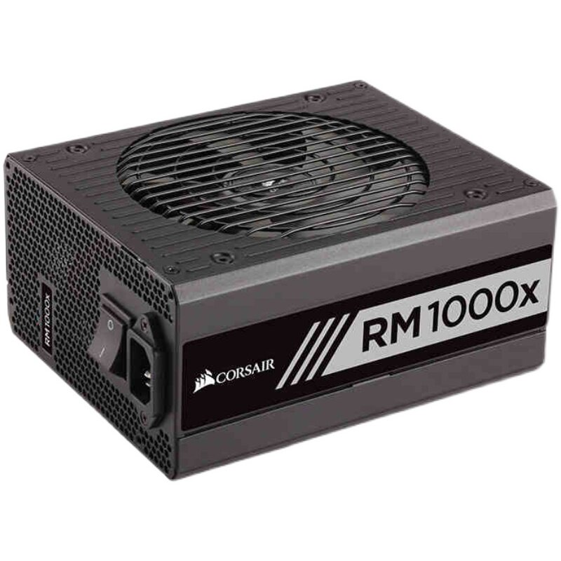 电源电脑美商海盗船rm1000x额定1000w主机静音金牌模组电源