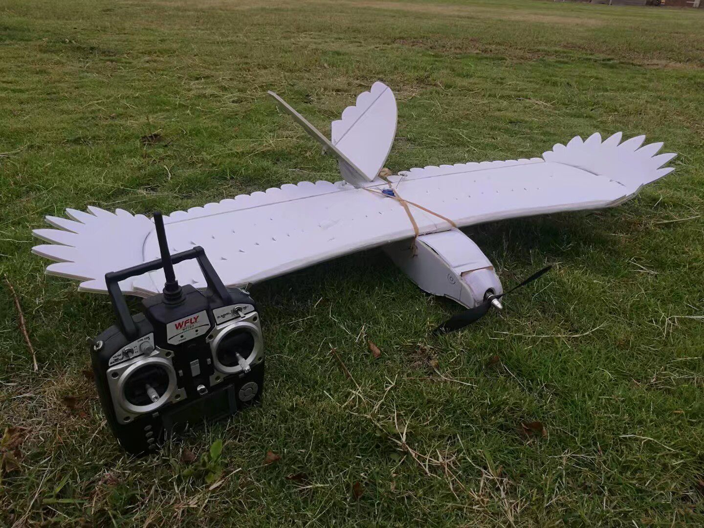 飞机老鹰kt板材电动遥控模型三角滑翔飞行航模