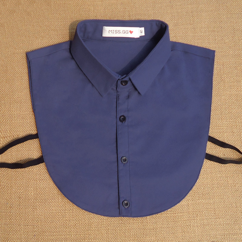 男款衬衫假领子 男士秋冬假领 纯棉微领衬领百搭假领 白色衬衣领