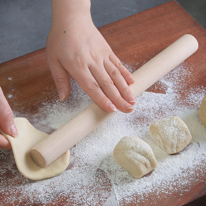 擀面擀面杖面饼手工家用饺子皮擀皮棍揉面和面擀面杖