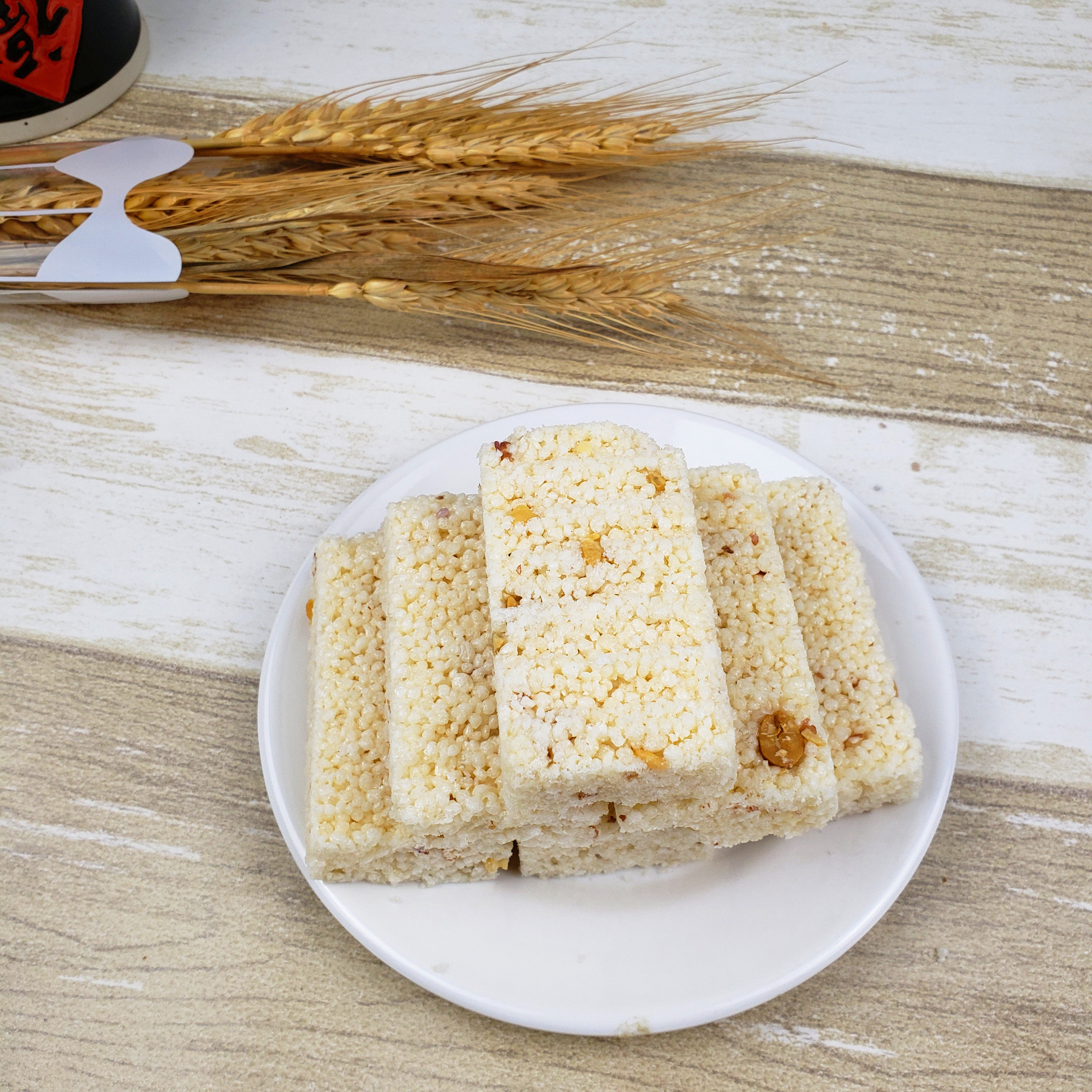 小米陕西陕北糕点传统花糖黄小米酥黑米传统糕点