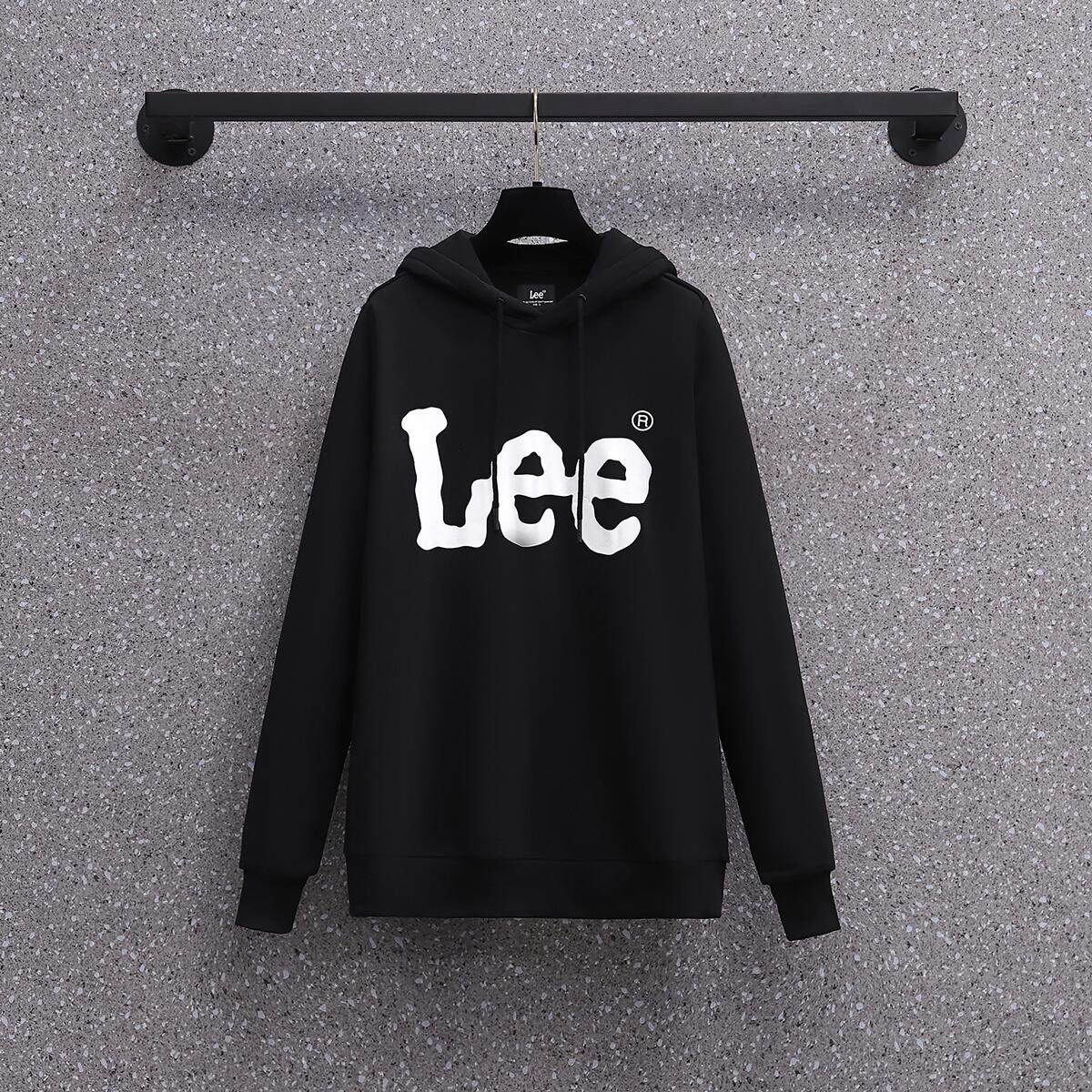 lee男士经典印花字母连帽休闲卫衣l372004zg9pcl372004zgk11卫衣