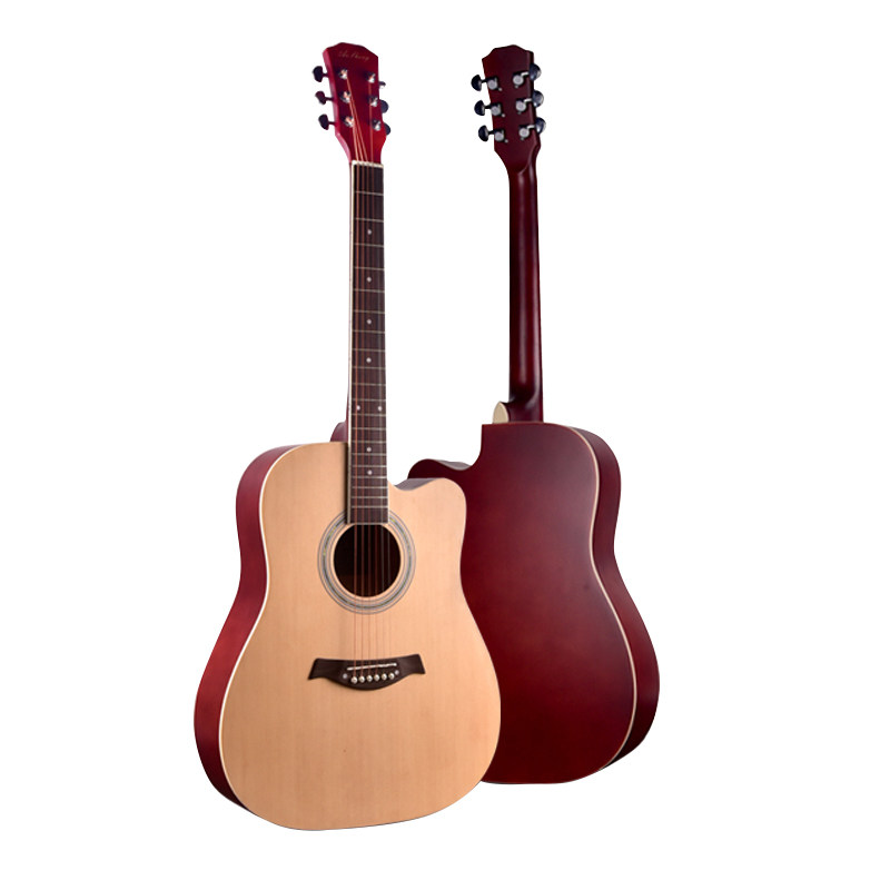 吉他艾声38寸初学者民谣41寸木吉男女女学生自学吉他-民谣吉他