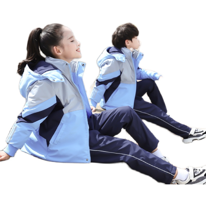 冬季校服小学生棉服加厚套装学院中学生校服