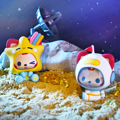 阿狸新品盲盒浪漫天际潮玩手办可爱卡通动漫汽车摆件玩具六一礼物