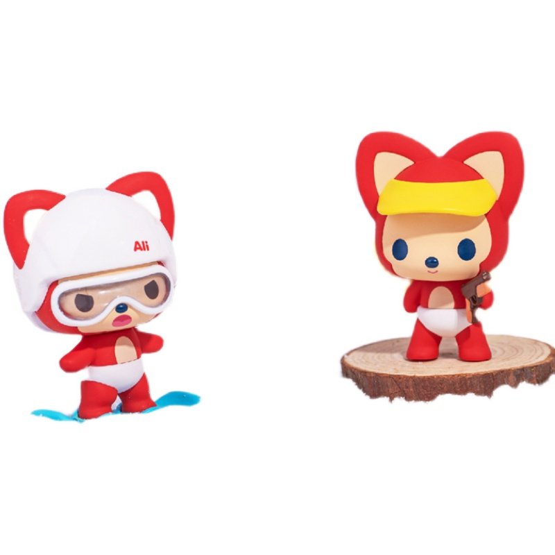 阿狸运动盲盒潮玩体育造型手办创意玩具卡通潮玩盲盒