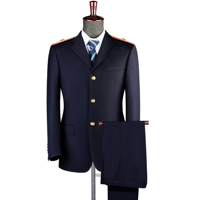 2019秋冬季款铁路制服西服外套男高铁动车列车长乘务员保安工作服