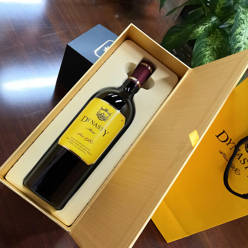 原产地正宗王朝梅鹿辄干红葡萄酒黄标1980浓郁型单支