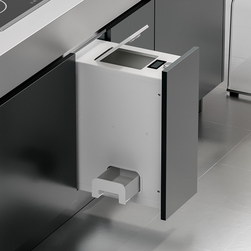 樱花整体橱柜米箱嵌入式米桶米缸可选电显计量米箱柜米缸橱柜米桶